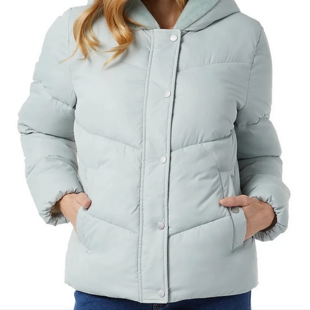 32 Degrees Light Blue Puffer Jacket